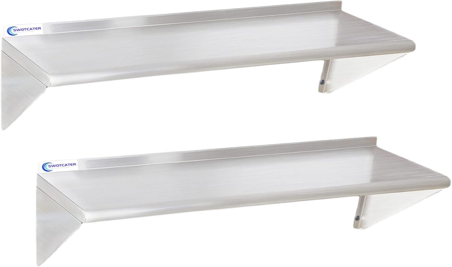 Wall Shelf Commercial Kitchen - 2 Pack Stainless Steel Shelf 12x48