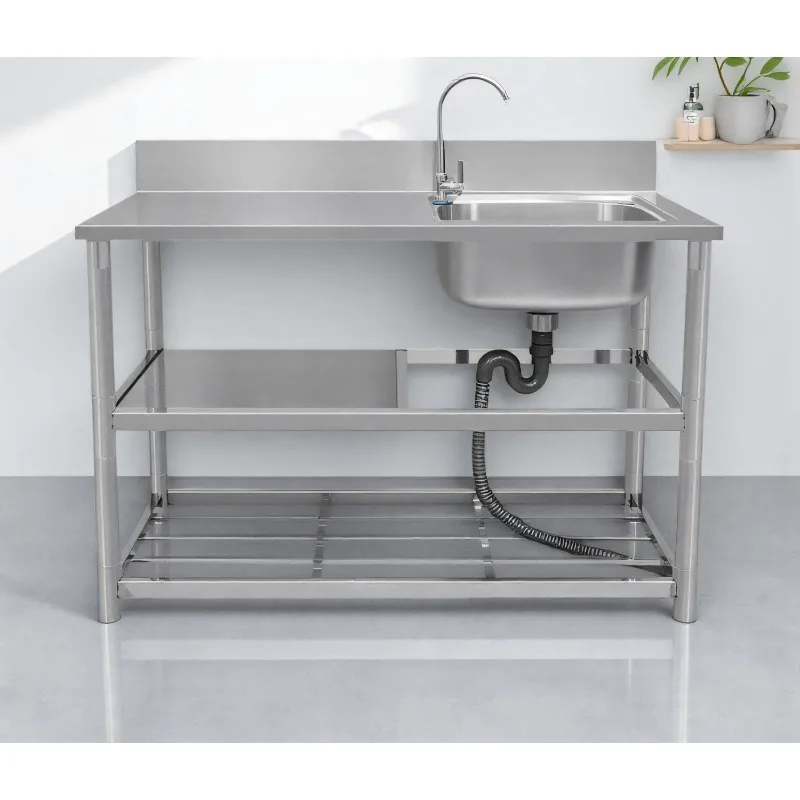 Stainless steel freestanding s - Commercial Kitchen Faucet recension och pris