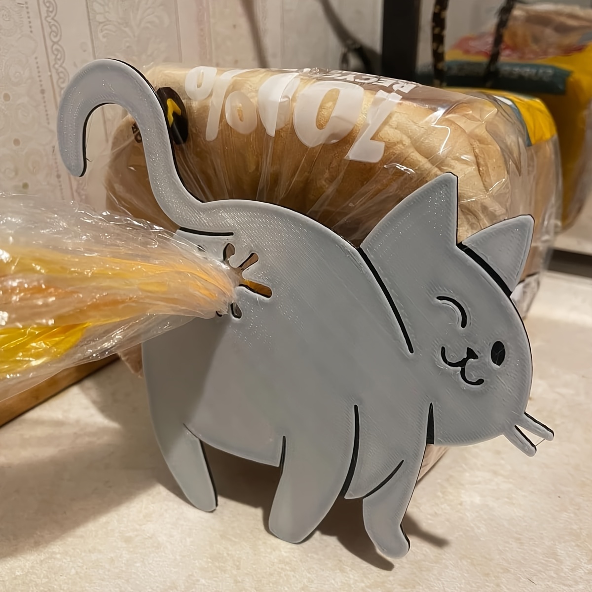 Cat Butt Bread Clip -3D Printe - Commercial Kitchen Utensil Holder recension och pris