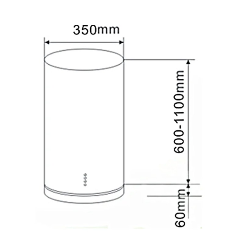 New Design Island Cylindrical  - Commercial Kitchen Hood Design recension och pris