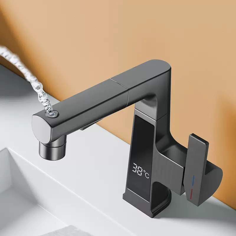 Digital Display Pulling Faucet - Commercial Kitchen Faucet recension och pris
