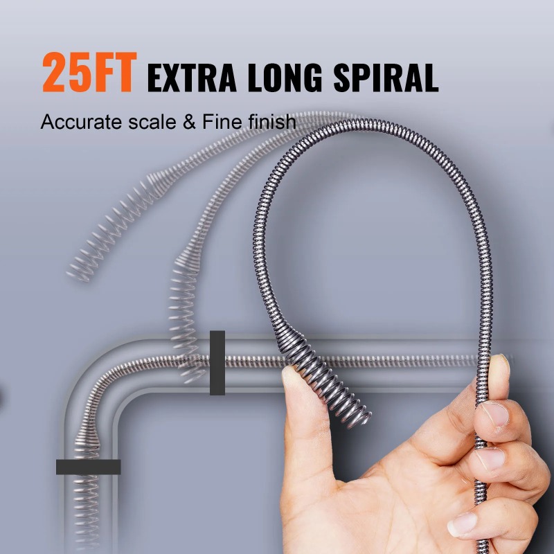 Drain Cleaner Machine 25FT Aut - Kitchen Cleaner Commercial recension och pris