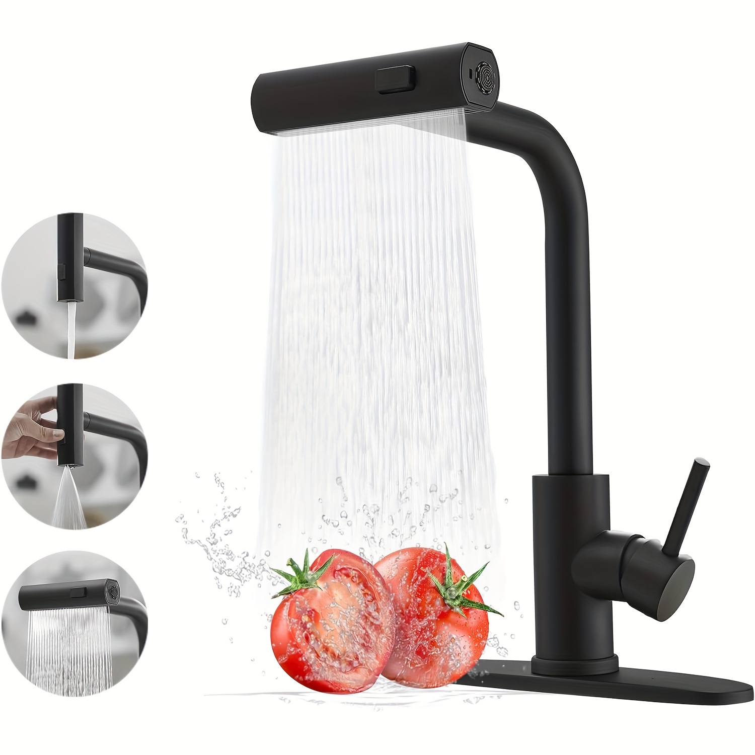 1 PC Black Kitchen Faucet With - Commercial Kitchen Faucet recension och pris