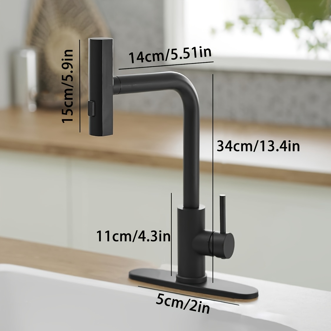 1 PC Black Kitchen Faucet With - Commercial Kitchen Faucet recension och pris