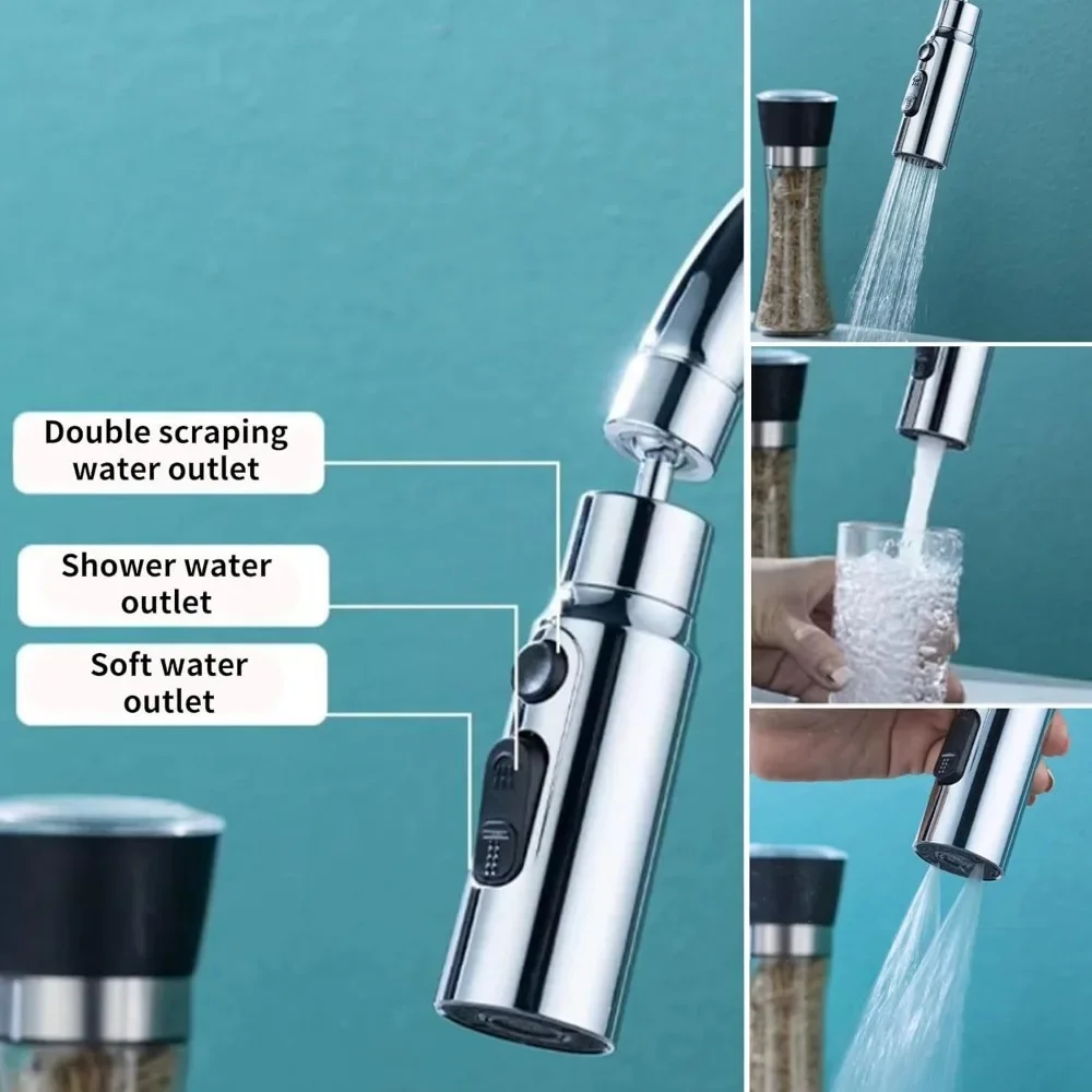 1pc 3 in1 Flexible Kitchen Fau - Commercial Kitchen Faucet recension och pris