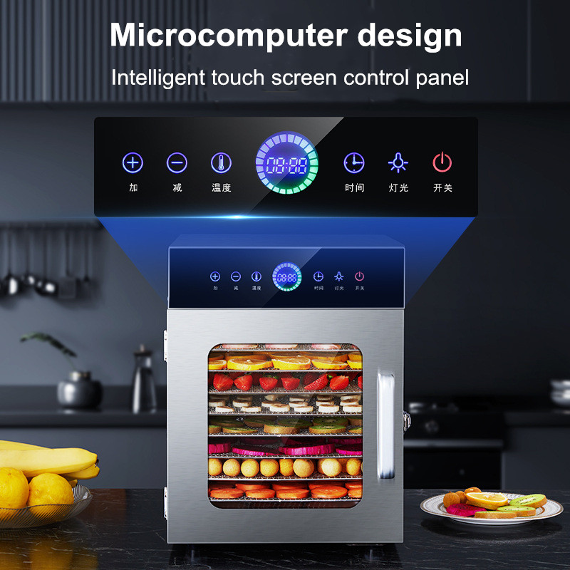 8‑Tier Stainless Steel Food De - Commercial Food Dehydrator recension och pris
