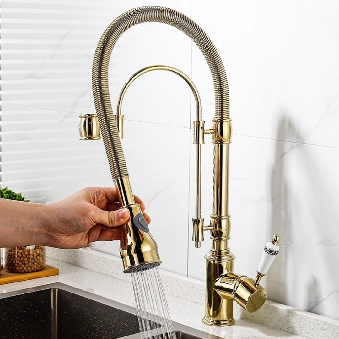 Gold Pull Down Kitchen Faucet  - Commercial Kitchen Faucet recension och pris