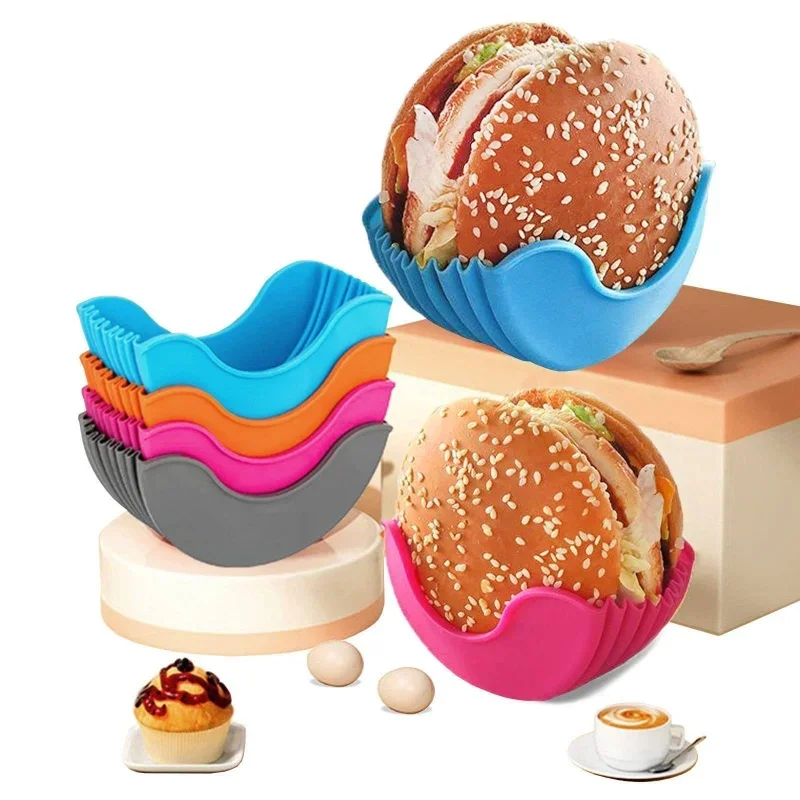 1/4pcs Silicone Burger Tray Re - Commercial Kitchen Utensil Holder recension och pris