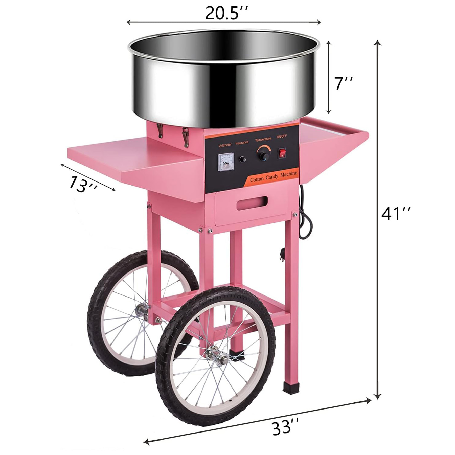 Commercial Pink Cotton Candy M - Candy Floss Machine Commercial recension och pris