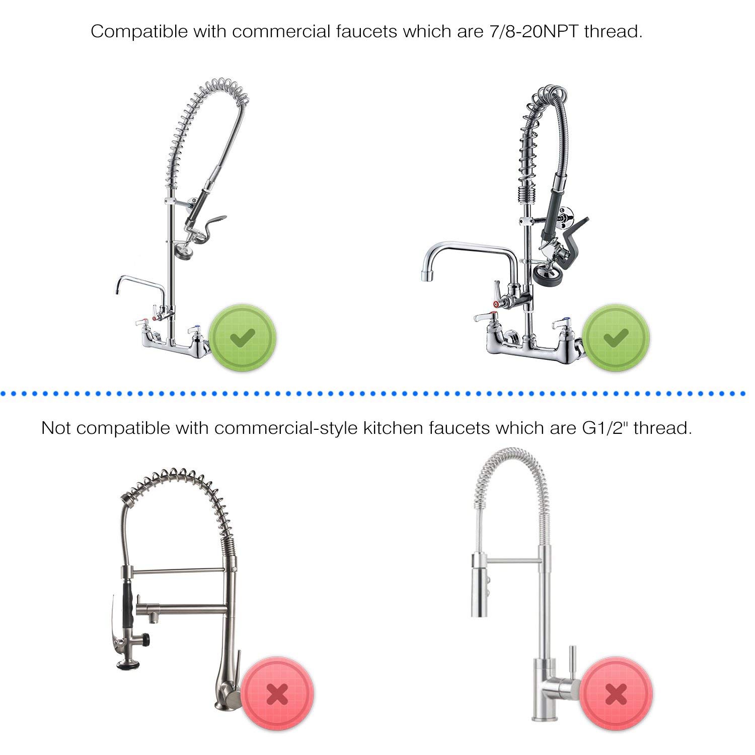 In stock Pre Rinse Sprayer Com - Commercial Kitchen Faucet recension och pris
